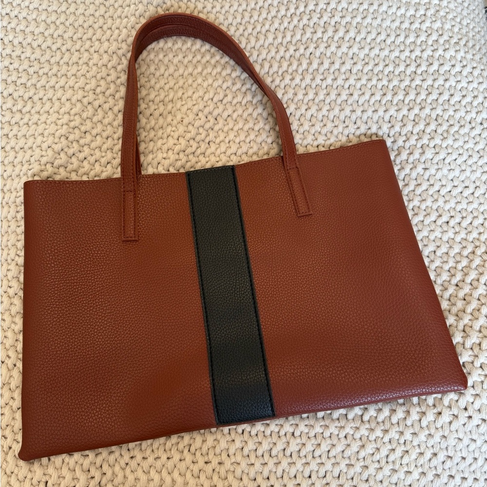 Vince Camuto Brown and Black Tote